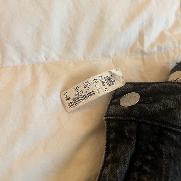Madewell Curvy 90’s Straight Black Denim Jeans NWT - Picture 4 of 5
